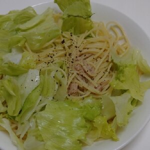 おいしいツナレタスパスタ